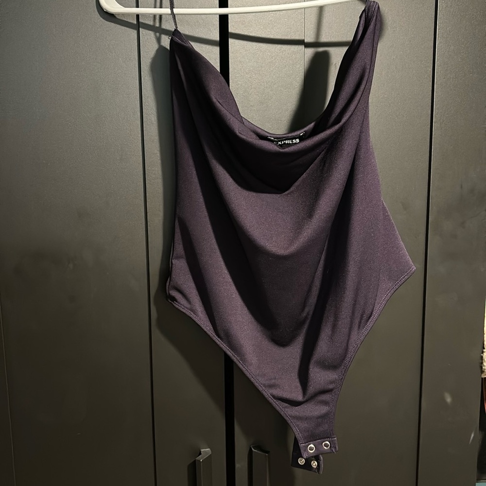 Purple Strapless Express Bodysuit